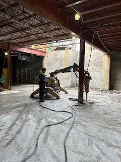 Basement concrete cuts